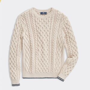Vineyard Vines Cream Cable Knit Sweater